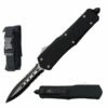 9" Black Tactical Recon Automatic Serrated OTF Combat Knife -KNIFE IMPORT Sales 10 929DBS220 20Copy