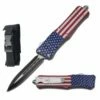 8.25" American Flag Tracker OTF Dual Action Automatic Knife -KNIFE IMPORT Sales 112MUSDP20 20Copy