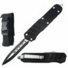 9" Black Piranha OTF Dual Action Automatic Pocket Knife -KNIFE IMPORT Sales 113LBKDP20 20Copy