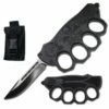Biker USA Knuckle OTF Knife - Black Handle -KNIFE IMPORT Sales 143BK