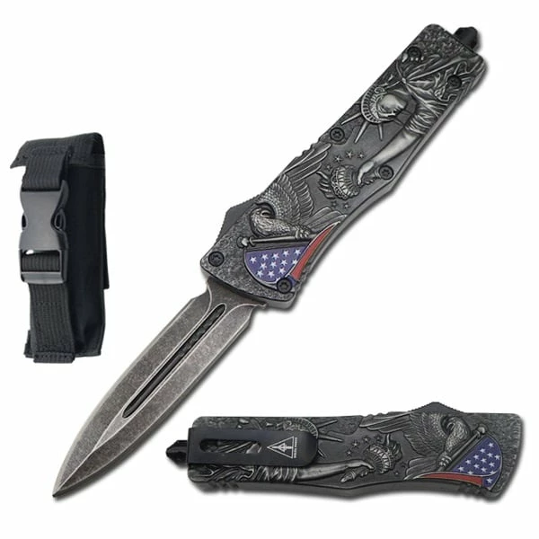 9" American Pride Liberty OTF Dual Action Knife 3 9" American Pride Liberty OTF Dual Action Knife