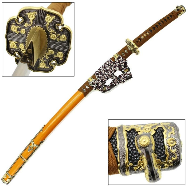 Japanese Tachi Ceremonial Katana Hardened Samurai Sword Functional 3 Japanese Tachi Ceremonial Katana Hardened Samurai Sword Functional