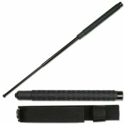 32 Inch Rubber Handle Expandable Baton With Sheath