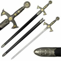 Medieval 12th Century Templar Knight Crusader Sword