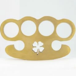 Rare Lucky Charm 100% Pure Brass Knuckle Paper Weight Accessory