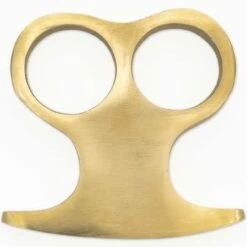 Solid Brass Two-Finger Knuckle Paper Weight