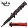 Dragon Pocket Knife Stonewashed Spring Assisted Knife Red Dragon 1 Dragon Pocket Knife Stonewashed Spring Assisted Knife Red Dragon -KNIFE IMPORT Sales DS A081RD