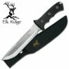 Elk Ridge 12.5 Inch Full Tang Hunting Knife With Nylon Sheath -KNIFE IMPORT Sales ER082