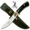 8.5 Inch Black Wood & Jig Bone Insert Handle Hunting Knife 1 8.5 Inch Black Wood & Jig Bone Insert Handle Hunting Knife -KNIFE IMPORT Sales ER087