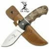 Elk Ridge Hunting Knife With Burl Wood Handle -KNIFE IMPORT Sales ER128