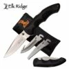 Elk Ridge Inter-changeable Blade Folding Pocket Knife Black