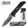 Elite Tactical Manual Folding Pocket Knife Black Handle -KNIFE IMPORT Sales ET 1008