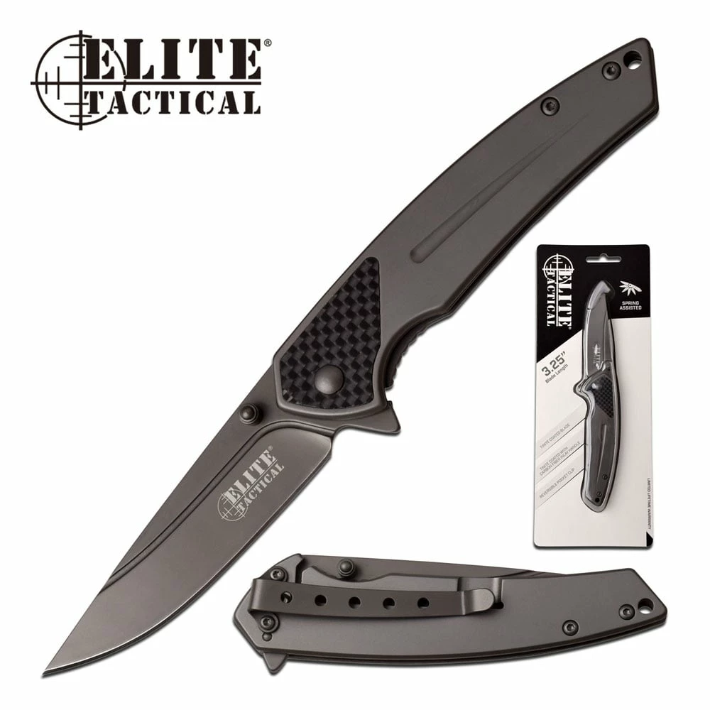 Elite Tactical Spring Assisted Knife 7.75 Inch Length Pocket Knife 3 Elite Tactical Spring Assisted Knife 7.75 Inch Length Pocket Knife