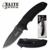 Elite Tactical Spring Assisted Knife 8.25 Inch Black Pocket Knife 1 Elite Tactical Spring Assisted Knife 8.25 Inch Black Pocket Knife -KNIFE IMPORT Sales ET A1010