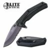 Elite Tactical Pocket Knife G10 Handle Spring Assisted Knife