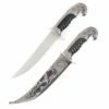Antique Silver Eagle Dagger Fixed Blade Hunting Knife With Scabbard Collectors -KNIFE IMPORT Sales FL15208E 1