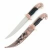 Bronze Eagle Dagger Fixed Blade Hunting Knife With Scabbard Collectors -KNIFE IMPORT Sales FL15208E