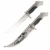 Antique Silver Wolf Collectors Dagger Fixed Blade Hunting Knife With Scabbard 2 Antique Silver Wolf Collectors Dagger Fixed Blade Hunting Knife With Scabbard -KNIFE IMPORT Sales FL15208W 1