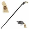 Jesse James Revolver Gun Handle Gentleman's Walking Stick 2 Jesse James Revolver Gun Handle Gentleman's Walking Stick -KNIFE IMPORT Sales FL18400JJ NB