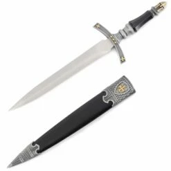 16.5 Inch Royal Arms Medieval Crusader Templar Dagger
