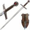 Crusader Knight Templar Red Cross Sword With Wall Mount -KNIFE IMPORT Sales FL199117 1