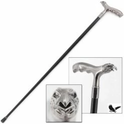 36" Eagle Head T Style Handle Steel Metal Gentlemen Walking Cane Stick