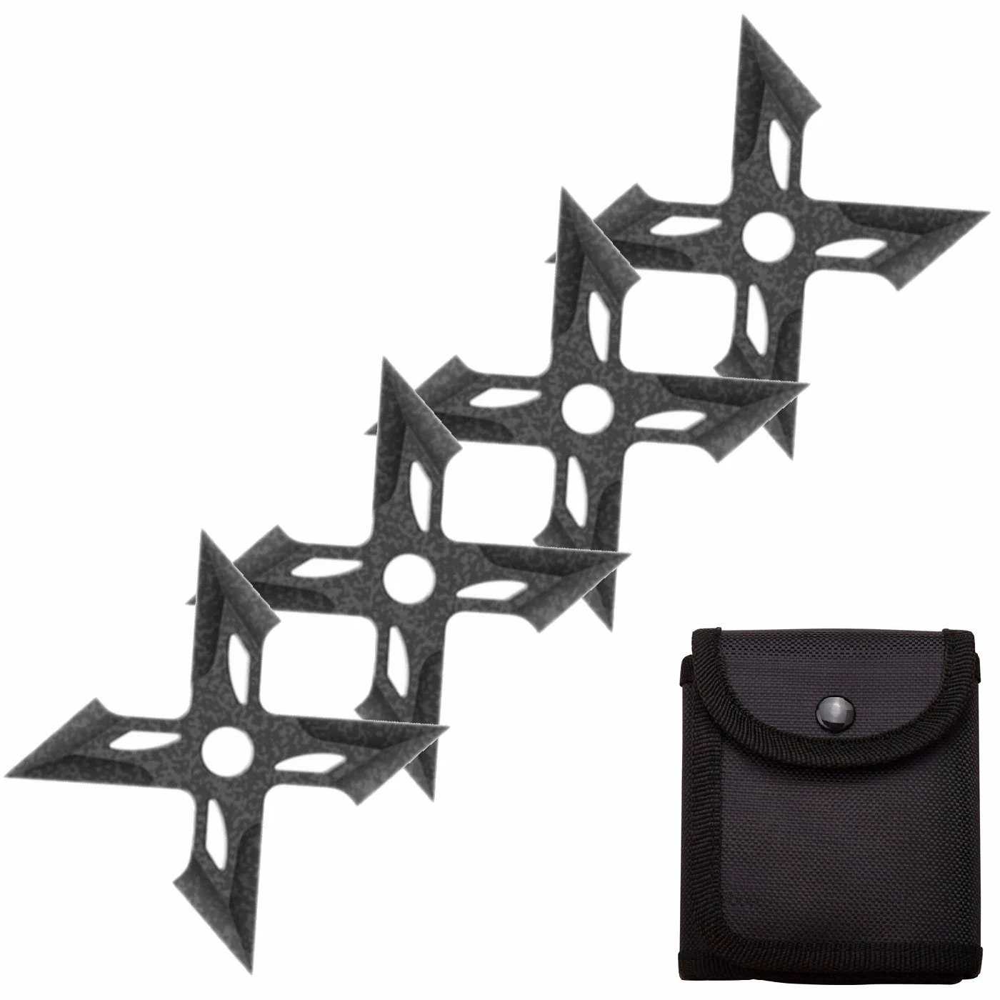 4 Pc Stonewash Finish Four-Pointed X Throwing Ninja Stars Shuriken 3 4 Pc Stonewash Finish Four-Pointed X Throwing Ninja Stars Shuriken