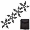 4 PC Set Stonewash Finish Ninja Throwing Stars Shuriken Knife Curve Blade Five-Sided -KNIFE IMPORT Sales FL20707 4