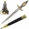 Lion Crusader Dagger With Scabbard -KNIFE IMPORT Sales FL22230