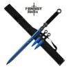 Fantasy Master 3 Piece Set Ninja Sword And Throwing Knife Set Blue -KNIFE IMPORT Sales FM644BL