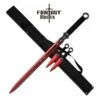Fantasy Master 3 Piece Set Ninja Sword And Throwing Knife Set Red 2 Fantasy Master 3 Piece Set Ninja Sword And Throwing Knife Set Red -KNIFE IMPORT Sales FM644RD