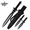 Fantasy Master Dual Blade Fantasy Sword With 2 Throwing Knives -KNIFE IMPORT Sales FM682