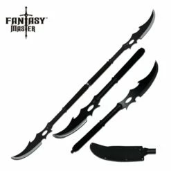 Fantasy Master 27.75 Inch Overall 2 In 1 Short Sword Black Fiber Handle