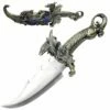 Dragon With Movable Wings Standing Fantasy Bowie Short Sword -KNIFE IMPORT Sales HK349.1