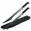 27" Black Full Tang Twin Blade Ninja Sword Set With Sheath 1 27" Black Full Tang Twin Blade Ninja Sword Set With Sheath -KNIFE IMPORT Sales HK741