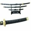 3 Piece Blue Samurai Sword Set With Stand 1 3 Piece Blue Samurai Sword Set With Stand -KNIFE IMPORT Sales JL021BL4.1