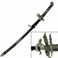 Dragon Tsuba & Samurai Warrior Katana Sword