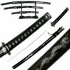 3 Piece Japanese Sword Set With Dragons Stand Included