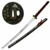 Hand Sharpened Carbon Steel Katana With Sword Red Scabbard -KNIFE IMPORT Sales LU011.1