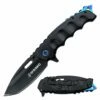 USMC Tactical Spring Assisted Knife Black Blue Marines Pocket Knife -KNIFE IMPORT Sales M A1066BBK