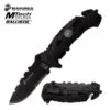 Marines MTech USA Spring Assisted Knife Tactical Black Handle -KNIFE IMPORT Sales MA1049BK