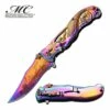 Master Collection Ballistic Rainbow Mermaid Spring Assisted Folding Knife 2 Master Collection Ballistic Rainbow Mermaid Spring Assisted Folding Knife -KNIFE IMPORT Sales MCA013RB