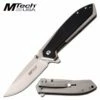 Pocket Knife Frame Lock System 4.75 Inch Black Silver Handle 2 Pocket Knife Frame Lock System 4.75 Inch Black Silver Handle -KNIFE IMPORT Sales MT 1068SW