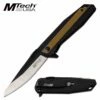 8 Inch Two Tone Manual Folding Pocket Knife Black Tan Handle 2 8 Inch Two Tone Manual Folding Pocket Knife Black Tan Handle -KNIFE IMPORT Sales MT 1081TN