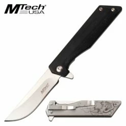Mtech 7 Inch Manual Folding Pocket Knife Devil Handle