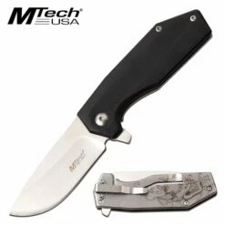 Mtech 6 Inch Manual Folding Pocket Knife Devil Handle