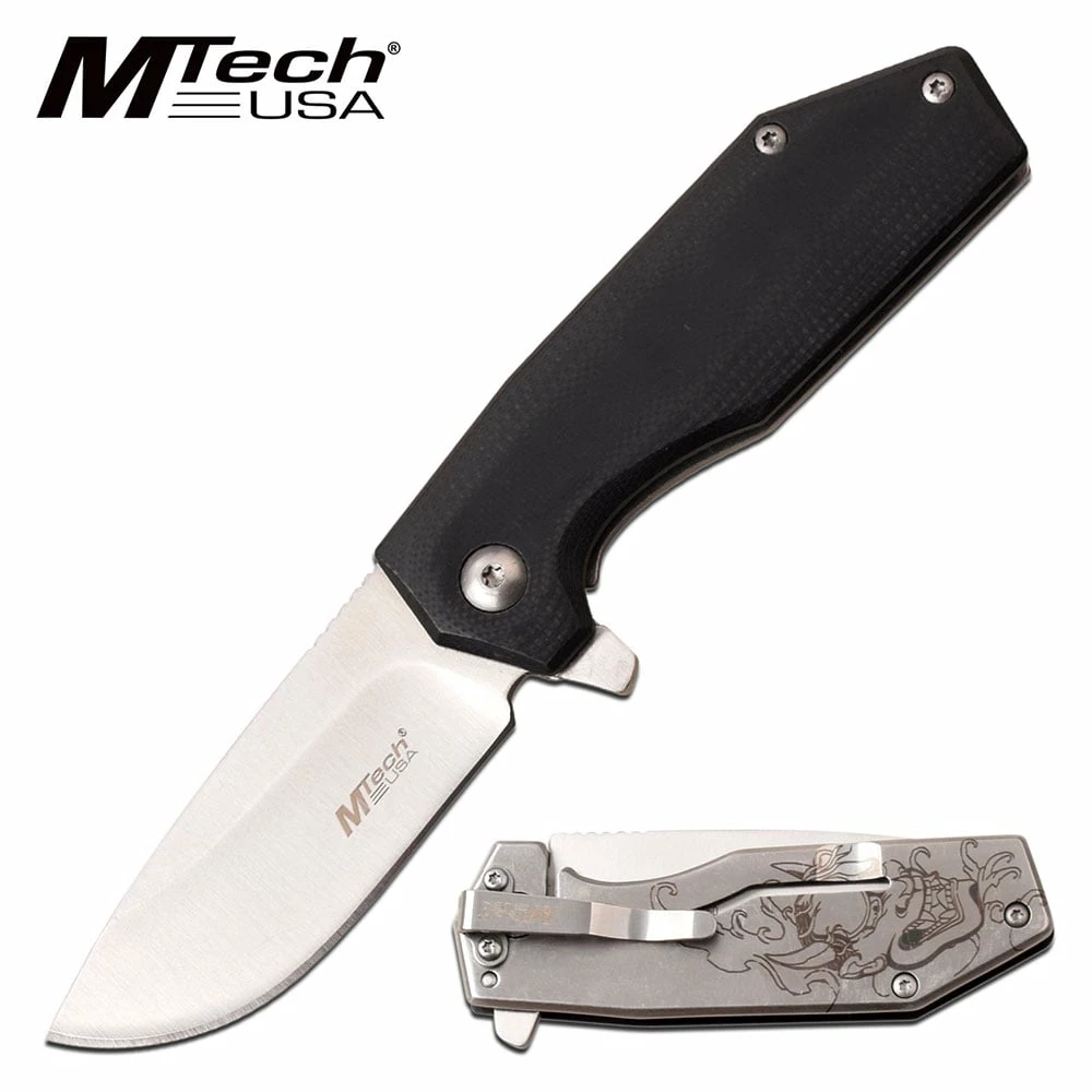 Mtech 6 Inch Manual Folding Pocket Knife Devil Handle 3 Mtech 6 Inch Manual Folding Pocket Knife Devil Handle