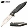 Mtech 7 Inch Manual Folding Pocket Knife Black Aluminum Handle -KNIFE IMPORT Sales MT 1177BK