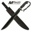 25" Length Black 4MM Blade Machete Knife - Pakkawood -KNIFE IMPORT Sales MT2008L