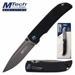 Jumbo Mtech Folding Knife 8.25 Inch Pocket Knife G10 Handle In Clamshell